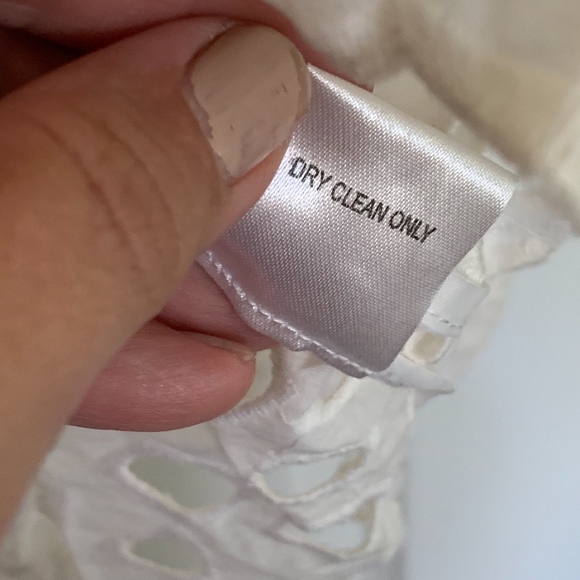 Samuel Dong White Abstract Cut Out Jacket Blouse S - Picture 6 of 8